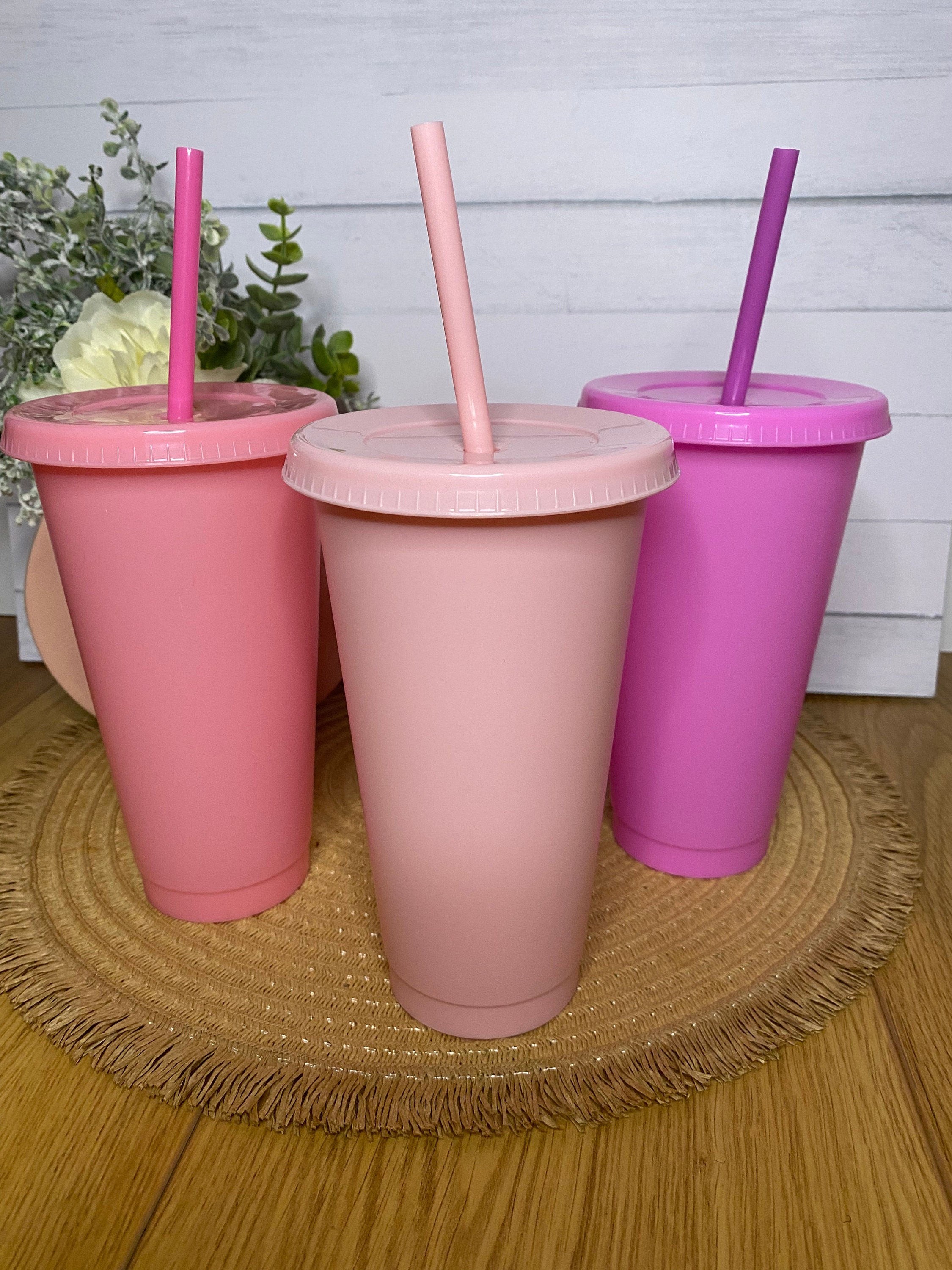 Personalised Tumbler With Straw, Reusable Tumbler, Bridal Crew Cup