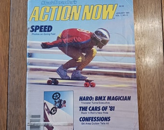 Action now Vintage Skateboard magazine
