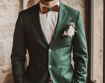 Men's Green Suit: 2-Piece Wedding Groom Suit