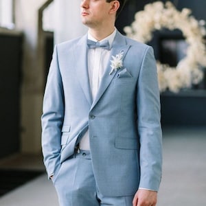 Men sky blue, 2  Piece suits, Wedding Suit, Grooms Wear Suit, One Button Suit, Party Wear Suit, Men events wear suits,