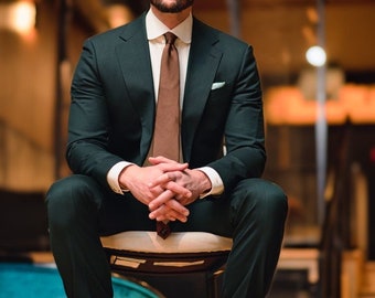 Men Green Suit Wedding Suit Grooms Wear Suit 3 Piece Suit One Button Event Party Wear Suit For Men Dinner suit New casual suit.