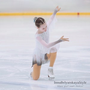 Girl in the "Overture" dress on ice