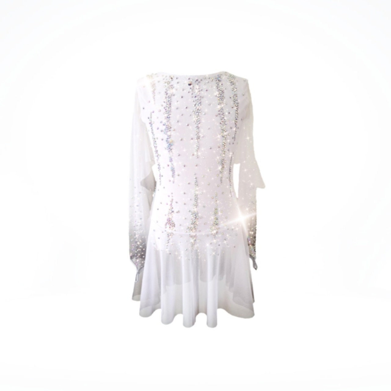 Ombre Figure Skating Dress, Rhinestone Ice Skate Costume Ombre Figure Skating Dress, Rhinestone Ice Skate Costume