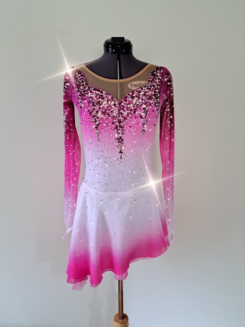 Aurora Ice Skating Dress Sleeping Beauty Figure Skating Dress Ombre aurora-ice-skating-dress-sleeping-beauty-figure-skating-dress-ombre