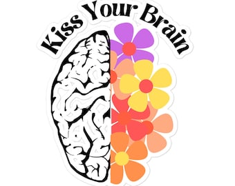 Kiss Your Brain Sticker | Teacher Stickers