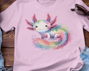 Watercolor Axolotl Shirt | Funny Cute Axolotl Shirt, Axolotl Lover Gift, Salamander Lover T Shirt, Funny Axolotl Shirt, Axolotl Tee