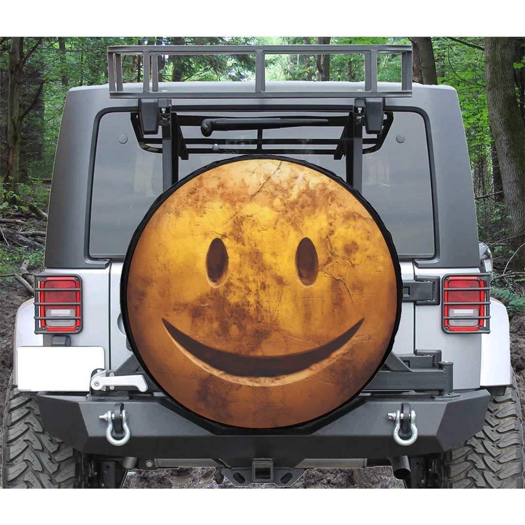 Well Traveled Smiley Face Tire Cover - Etsy