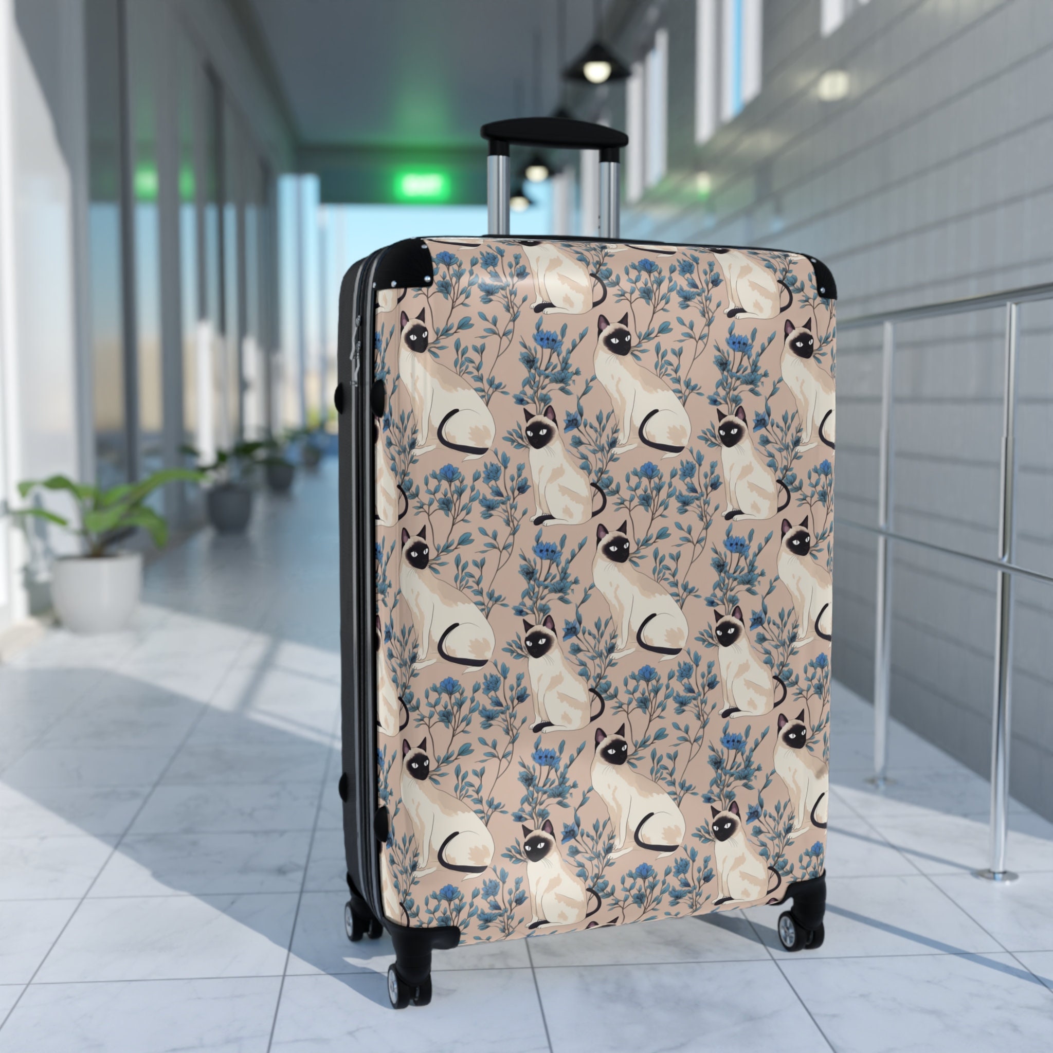 Japandi Siamese Cat Suitcase