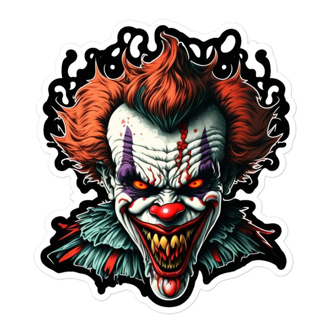 Evil Clown 1 Bubble-free Stickers - Etsy