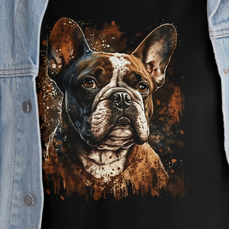 French Bulldog Portrait Cotton Tee II a Perfect Gift for the Frenchy Lover or Any Bull Dog Fan Etsy