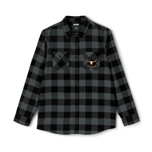 Farmington New Mexico Longhorn Flannel Shirt image 5