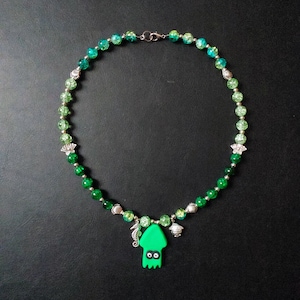 Splatoon Inkling Green Necklace