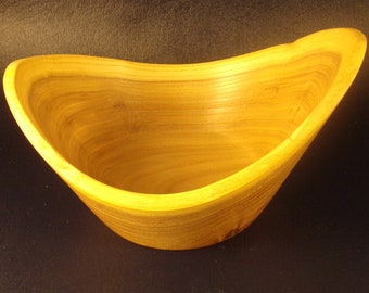 hand turned natural edge wood bowl