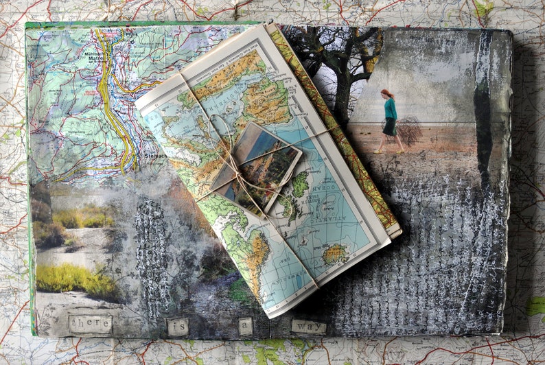 Vintage Map Ephemera Pack / 50 Maps Mix Set / Junk Journal/ Collage