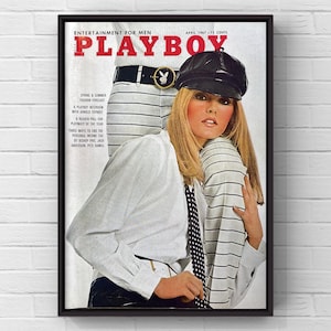 Vintage 1960er Jahre Playboy Cover Page Hase 60s Magazin Ad Poster Papier Druck Wand Kunst Home Decor Retro Geschenk Original Sammlerstück PB Pinup Sexy