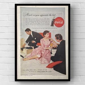 Coca-Cola ヴィンテージアートプリント 額入り Coca-Cola ヴィンテージアートプリント 額入り