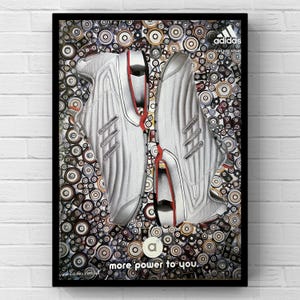 Vintage 2000s Adidas Sneakers Shoes Y2K Magazine Page Ad Poster Paper Print Wall Art Home Decor Retro Gift Original Collectible Man Cave