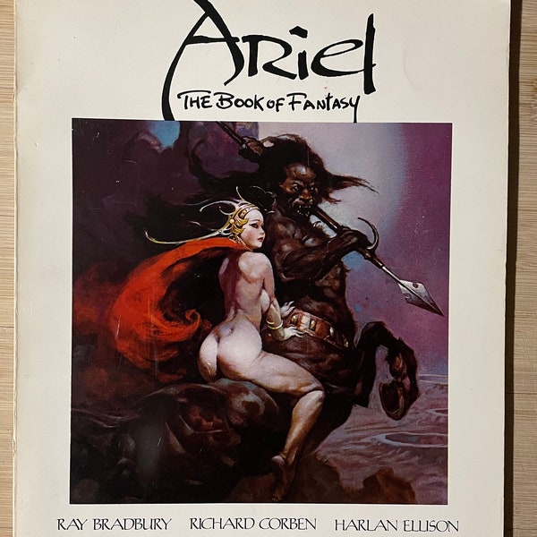 Vintage 1970s Soft Cover Book Ariel Book of Fantasy Illustrations Graphic Design Home Decor Books Comics Wall Art Retro 70s Magazine Ray