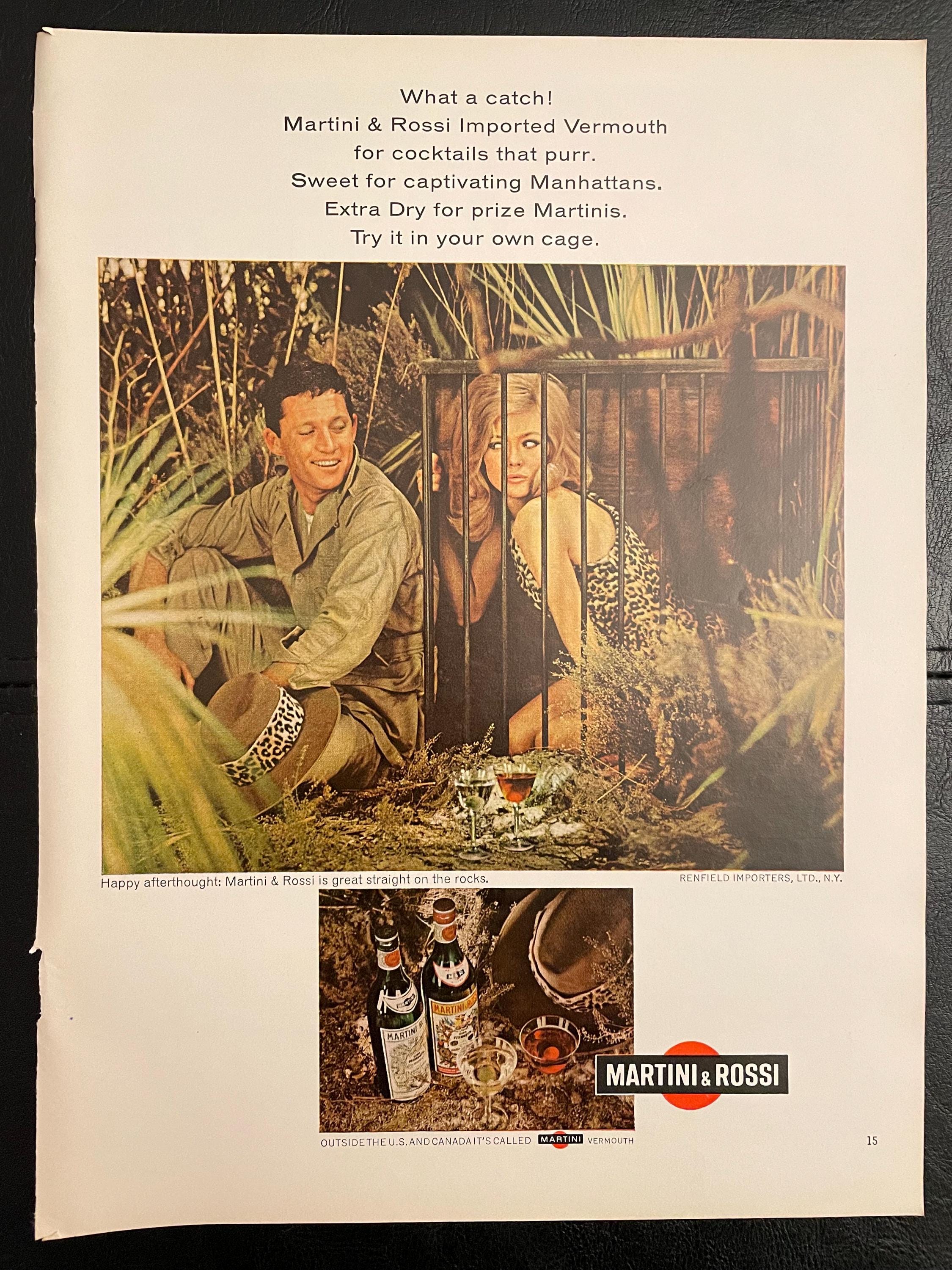 ヴィンテージ　アンティーク　ポスター　ベルギー ヴィンテージ 1960年代 マティーニ＆ロス アルコールバー 60年代