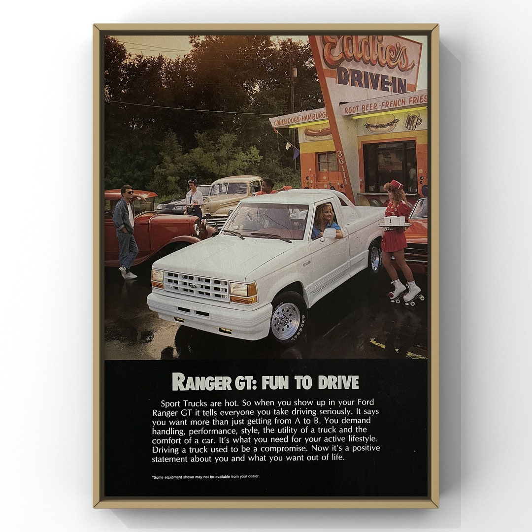Vintage 1980s Ranger GT Truck Sport Trucks Pickup Ford 80s Magazine Ad ...