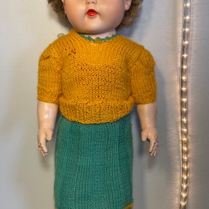Vintage 1950s Girl Big Sleepy Closing Eyes Doll Plastic Toy Kids Girls Retro Dolly 50s Collectible Gift Cute Play Baby Clothing Home Decor