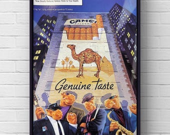 ジョー・キャメルのタバコ広告美術 - Etsy 日本