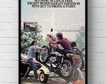 激レア デッドストック 70s ビンテージ ポスター ハーレーダビッドソン 希少 ヴィンテージ 1970 年代 1980 年代 ハーレー ダビッドソン ピンナップ