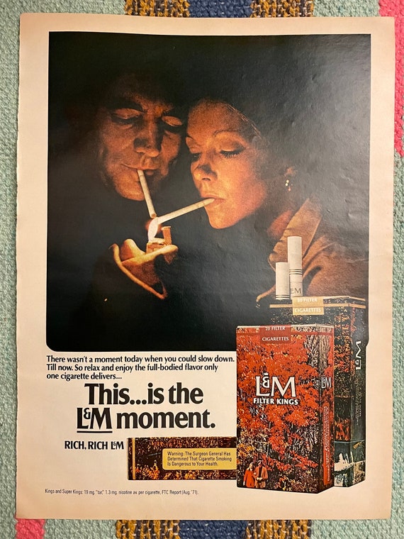 ヴィンテージ 1970年代 L&M タバコ 70年代 タバコ喫煙 L&M 雑誌 ヴィンテージ 1970年代 L&M タバコ 70年代 タバコ喫煙 L&M 雑誌