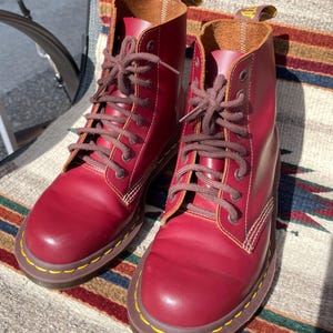 Dr. Martens バーガンディ レザーシューズ UK4マーチン ブーツ ドクターマーチン チェルシーブーツ/サイズ UK4/イギリス製/1976