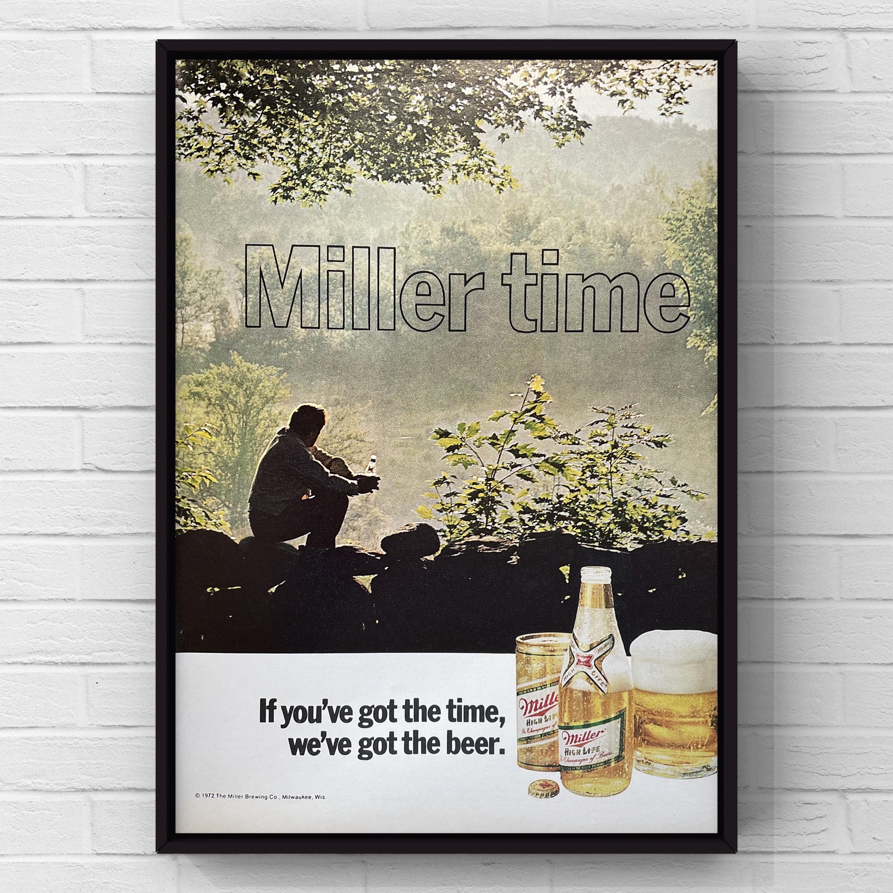 Miller High Life ビンテージ広告プレート Miller High Life ビンテージ広告プレート - メルカリ