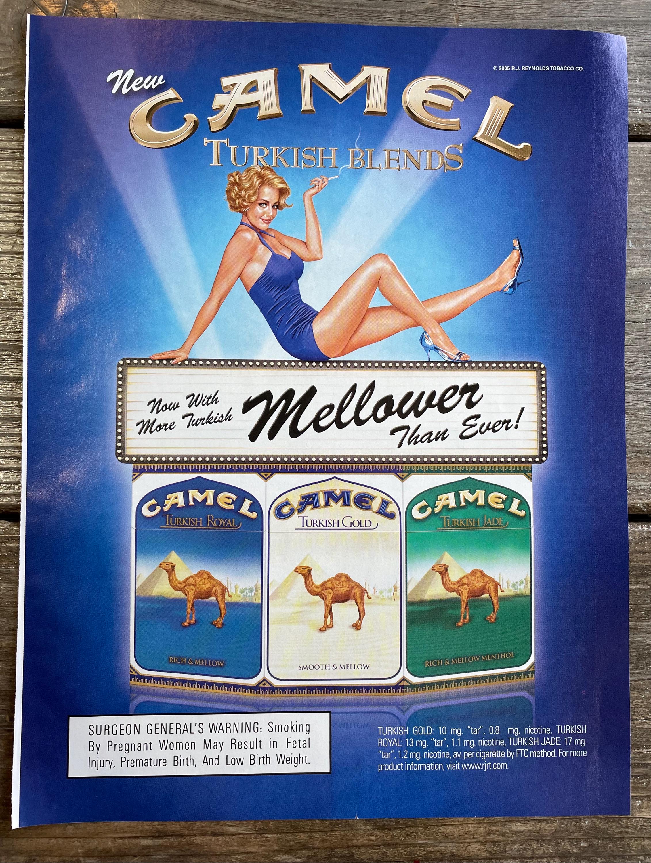 Vintage 2000s Pin up Girl Camel Cigarettes Camels 00s Y2K