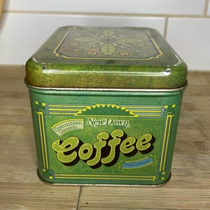 Vintage 1970s Cheinco Housewares J. Chein & CO Burlington n.j Metal Tin Bar Kitchen Container Home Decor Storage Gift Box Empty Can 70s