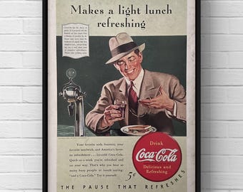 コカ・コーラ　ビンテージ　ポスター 40年代 il_340x270.6810948161_hui3.jpg