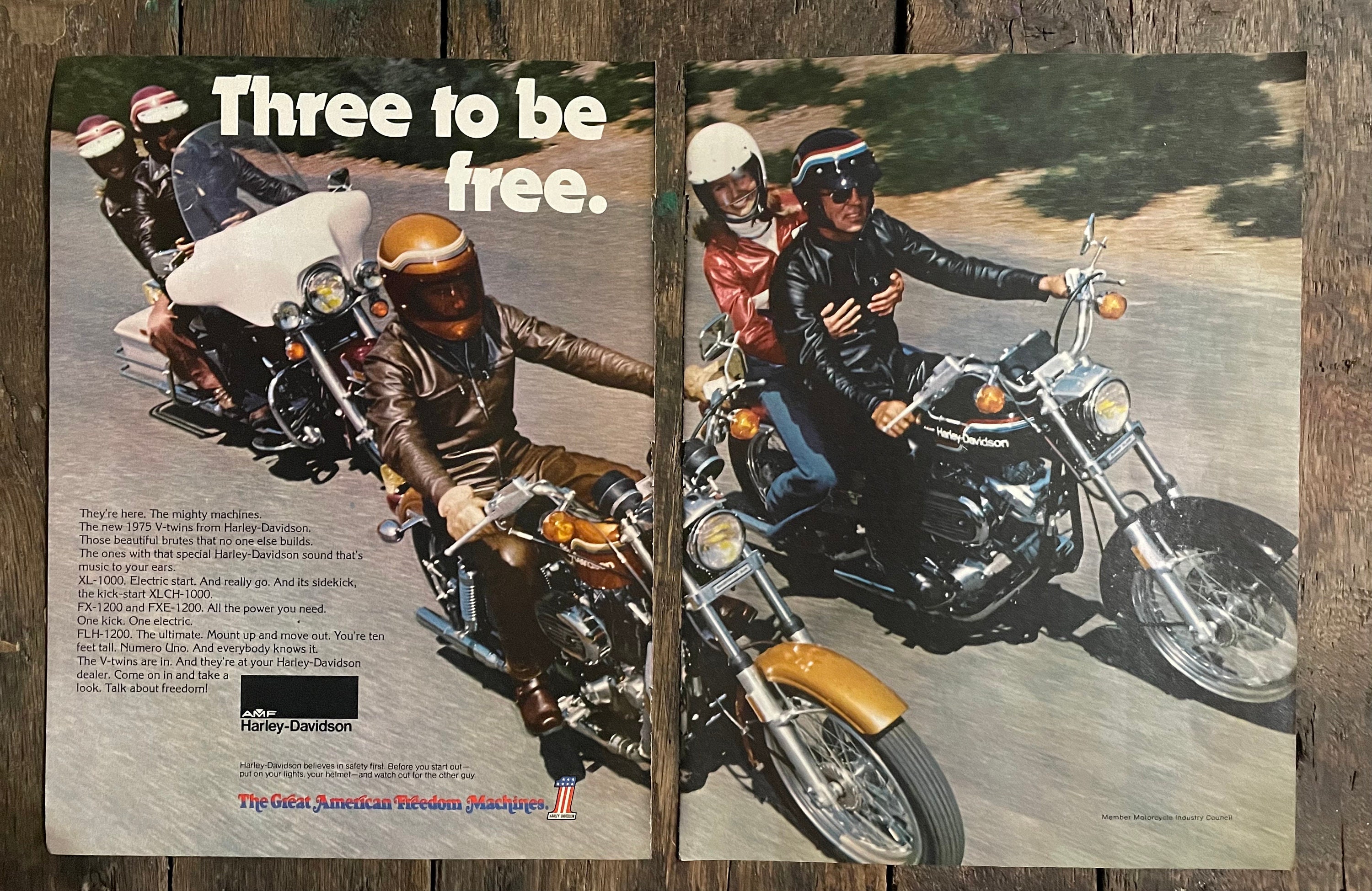 1970 Harley-Davidson 1200 Electra Glide sales brochure