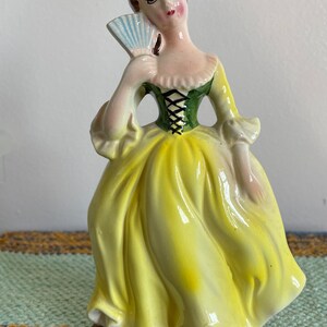 Vintage 1960s Woman Pinup Glass Ceramic Home Decor Pin Up Girl Sexy Lady Dress 60s Retro Art Figurine Figure Doll Gift Collectible Japan