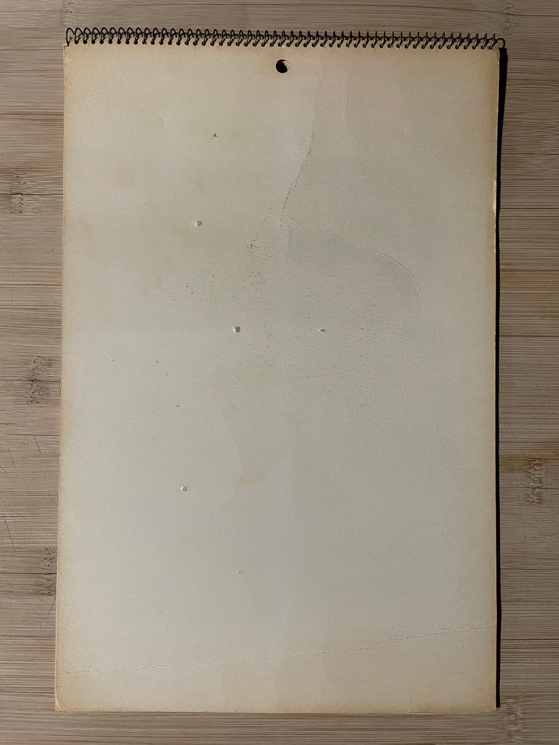 Vintage 1970s Playboy Calendar 1973 Retro Pinups Nude Woman Sexy Wall