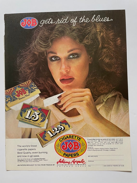 Vintage 1970s Rolling Papers Cigarettes Job Paper Smoking