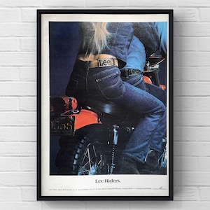 Vintage 1970s Lee Brand Clothing 70s Man Pants Lees Magazine Page Ad Poster Paper Print Wall Art Home Decor Retro Gift Original Collectible