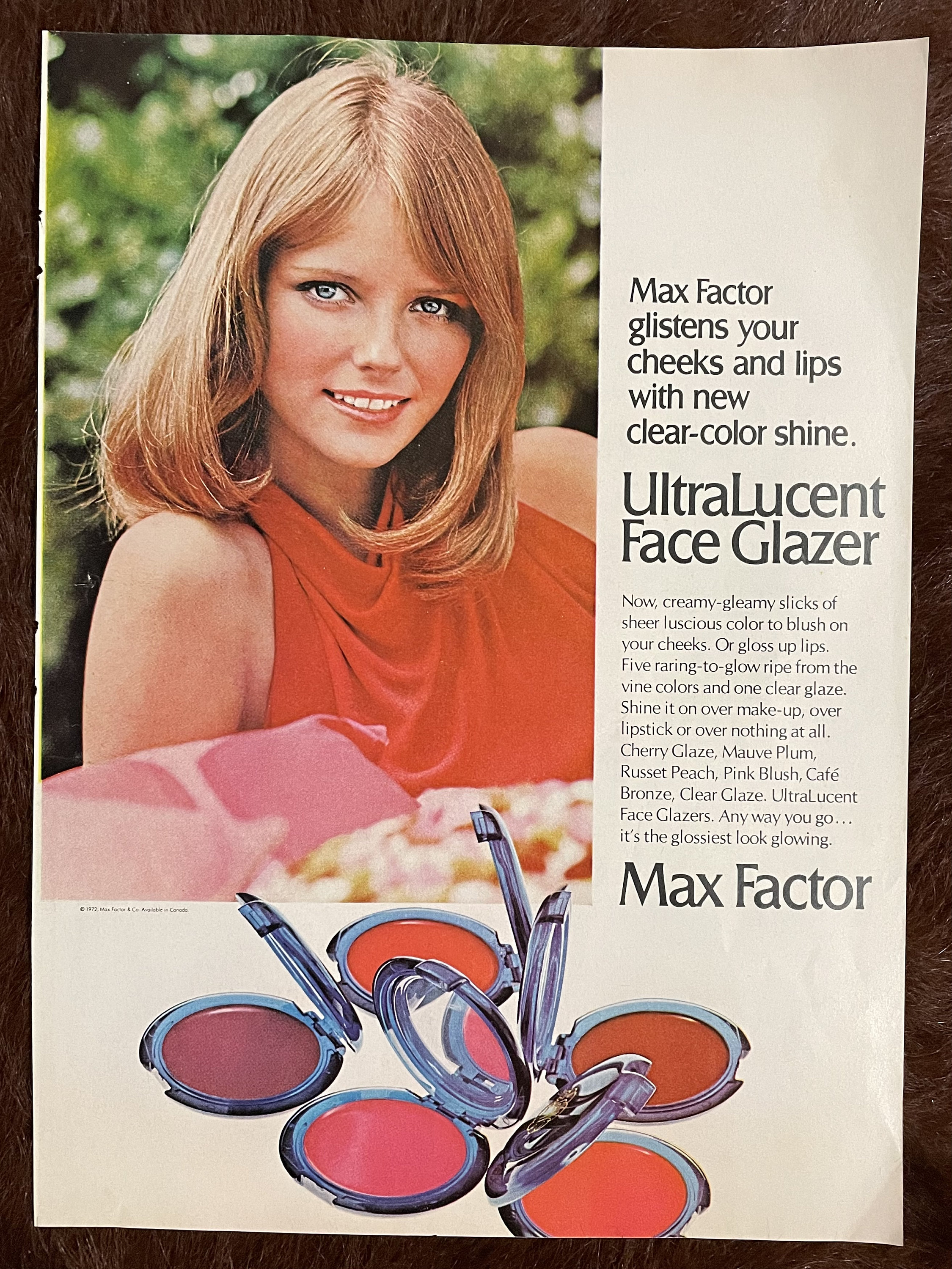 Vintage 1970s Max Factor Makeup 70s Blush Face Glazer Make Vintage 1970s Max Factor Makeup 70s Blush Face Glazer Make