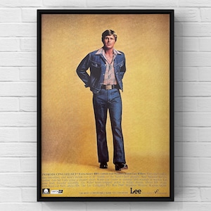 Vintage 1970s Lee Brand Clothing 70s Man Pants Lees Magazine Page Ad Poster Paper Print Wall Art Home Decor Retro Gift Original Collectible