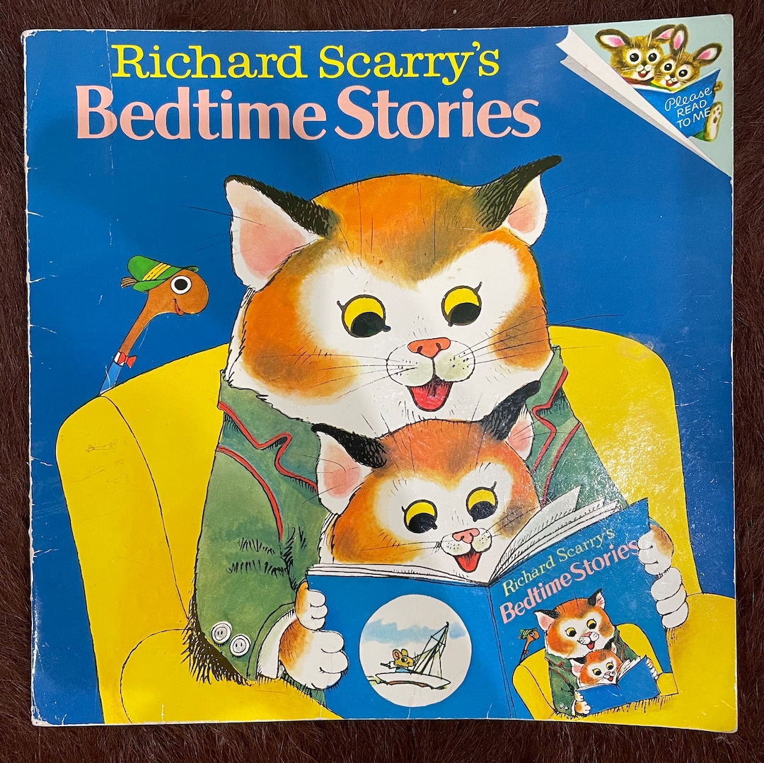 Vintage 1980s Children's Book Richard Scarry's Bedtime Stories Picture ...