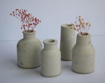 Skandinavische Vasen aus Beton, verschiedene Größen, Betonvase, Dekorative Vase, Minimalistisch, Schlicht und Einfach, Vase für Blumen