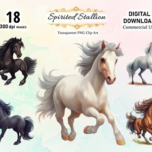 High-quality png horse clipart, cute horse clipart, horse lover, Clip Art & Image Files,horse clip art ,instant download for commercial use