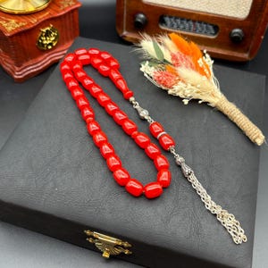 33 Beads Bakelite Amber High Quality Tesbih, Tasbih, Misbaha, Tasbeeh, Prayer Beads, Masbaha, Sibha, Worry Beads, Relaxing Beads,Subha