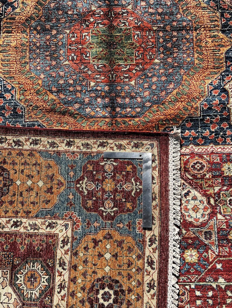 10x14 Ft Turkish Mamluk High Quality Area Rug, 10'3x13'6 Hand Knotted