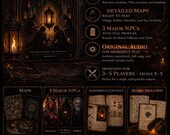D&D One Shot Adventure | Horror 5e Module | Printable PDF | Levels 3–5 | The Lantern Beneath Hollow Creek | Maps + NPCs Included