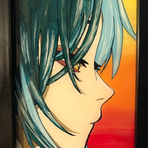 Stained glass picture by Xiao