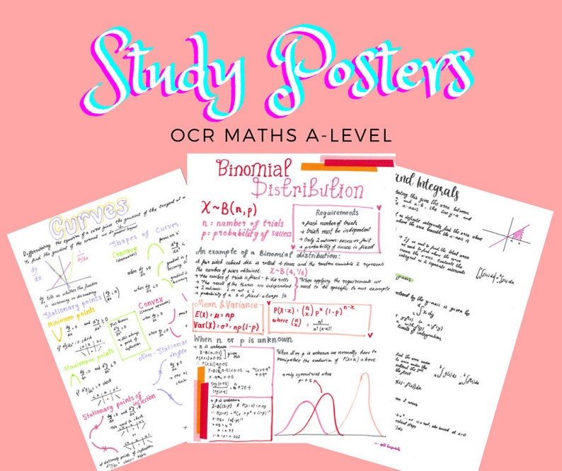 A-level Maths Revision Notes OCR - Etsy