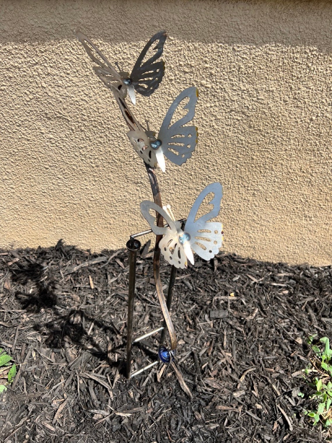 Premium Cast Iron Garden Art Wind Spinner Triple Balance