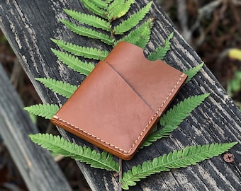 Minimalist Wallet for Men, Slim Credit Card Holder, Leather Wallet for Men, Front Pocket Purse